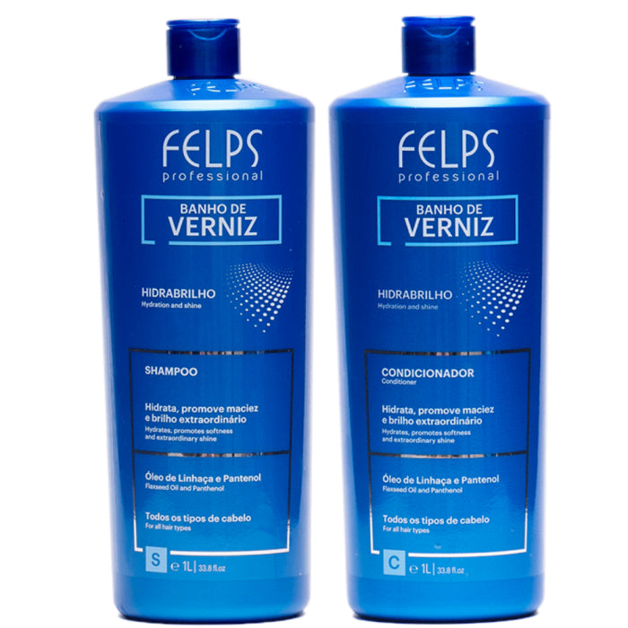 Felps Banho De Verniz Kit Duo Shampoo + Condicionador 2x1L