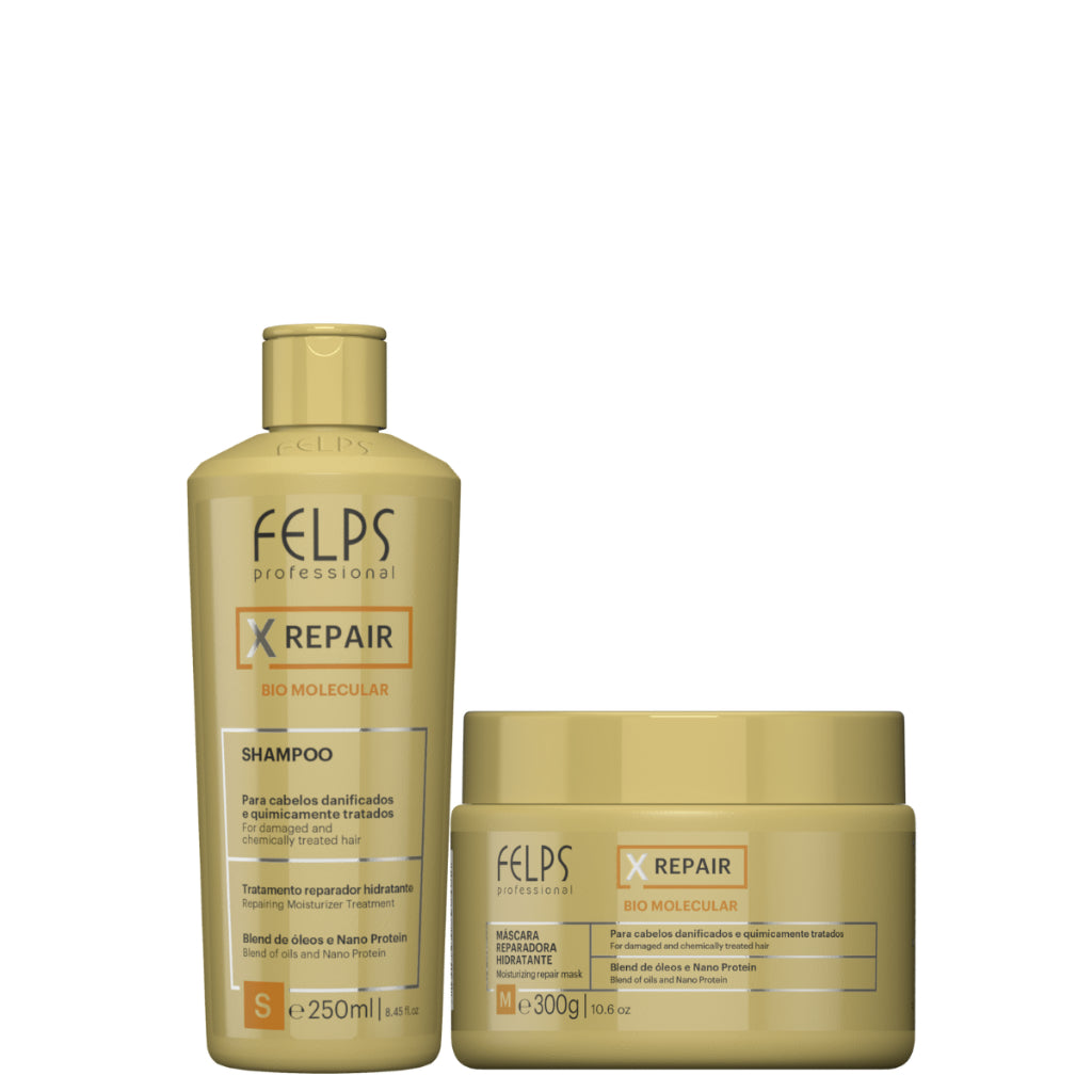 Felps Kit Xrepair Shampoo 250ml + Máscara 300gr