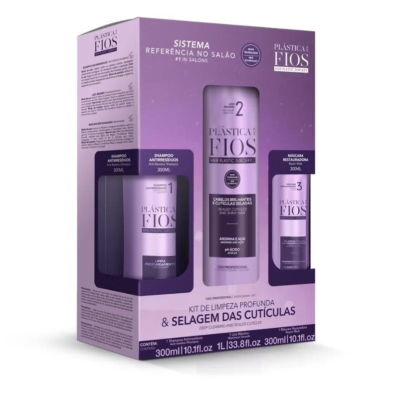 CADIVEU PF ATIVO 1LT + SHAMPOO 300ML + MASCARA 300ML