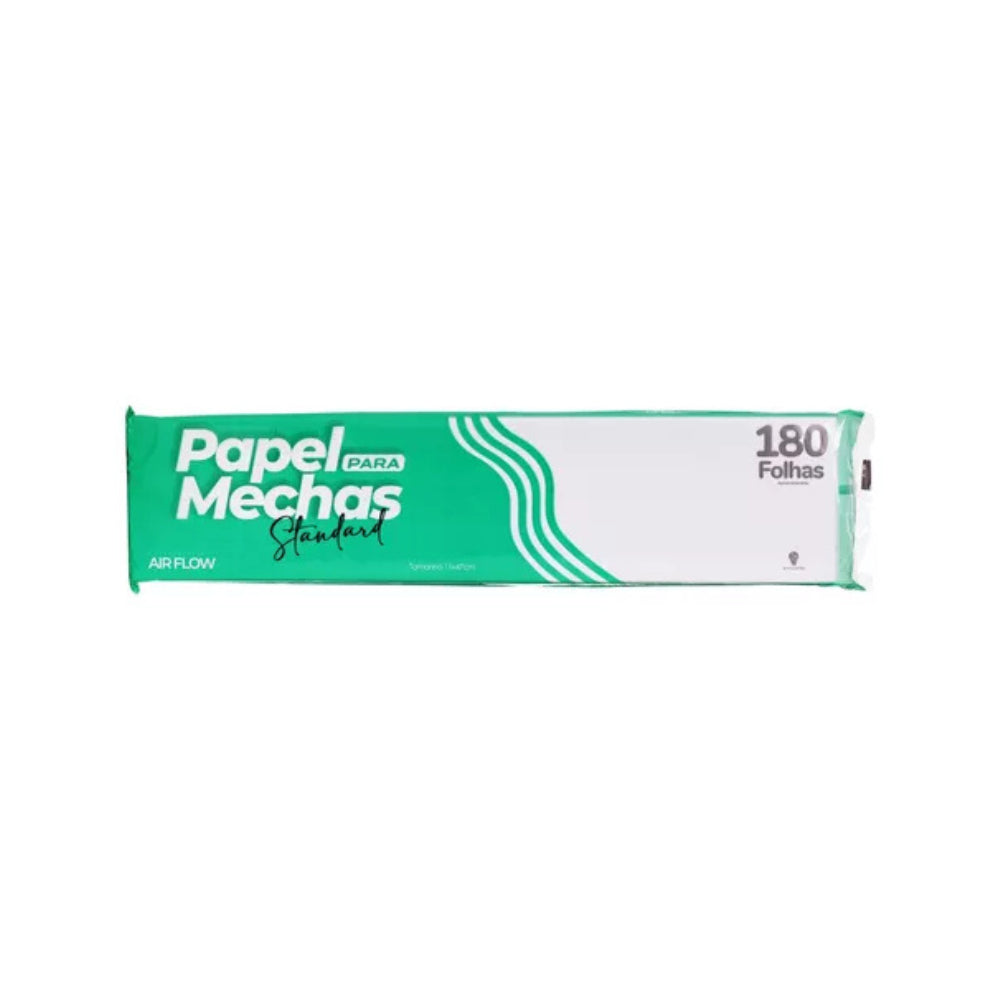 Papel Ecologico Para Mechas Standard 11x47cm 180 Folhas