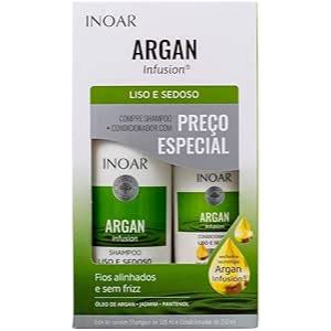 Inoar Argan Infusion Liso e Sedoso Shampoo 500ml e Condicionador 250ml
