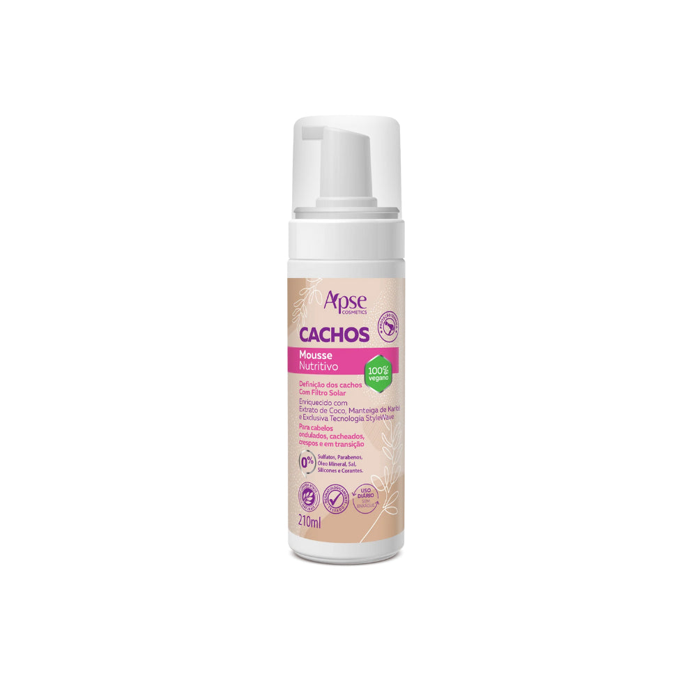 Mousse Nutritivo Cachos 210 ml - Low Poo Ação Condicionante