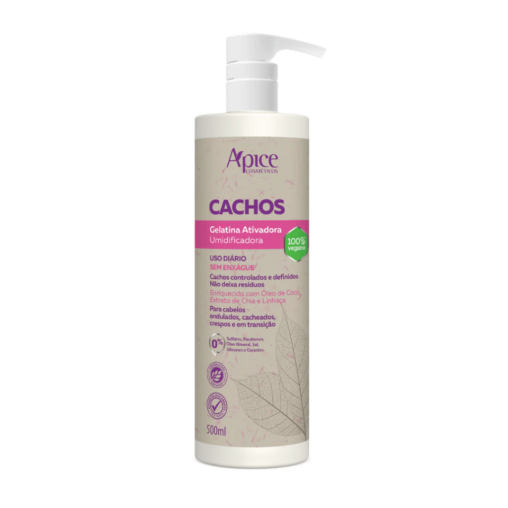 Gelatina Ativadora e Umidificadora Cachos 500ml - Low Poo