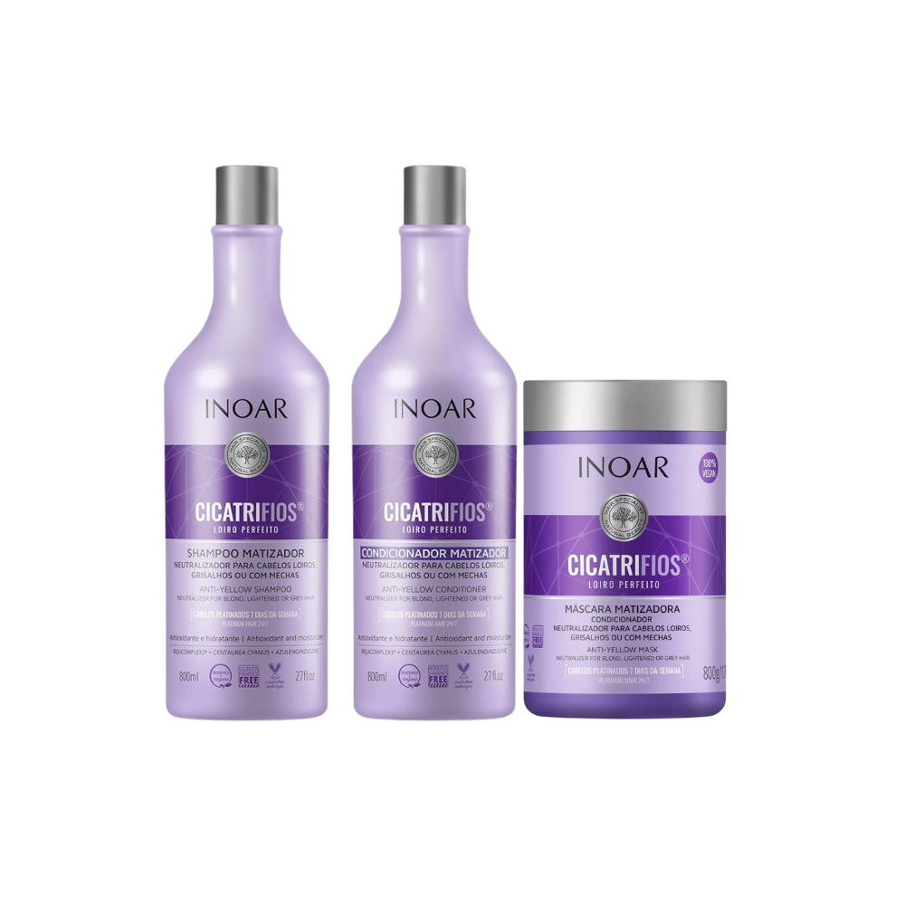 KIT CICATRIFIOS LOIRO PERFEITO SH+COND 800ML+ MÁSCARA 800G