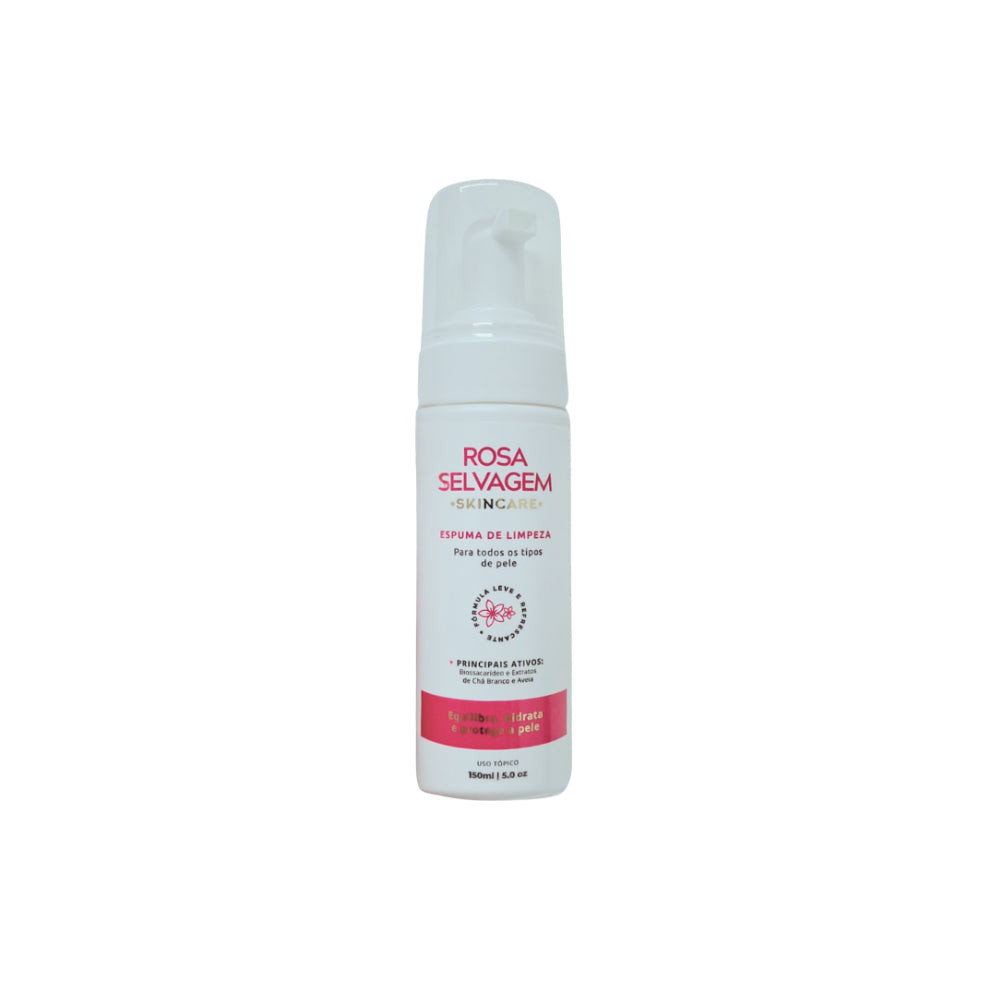 Rosa Selvagem Espuma De Limpeza 150ml