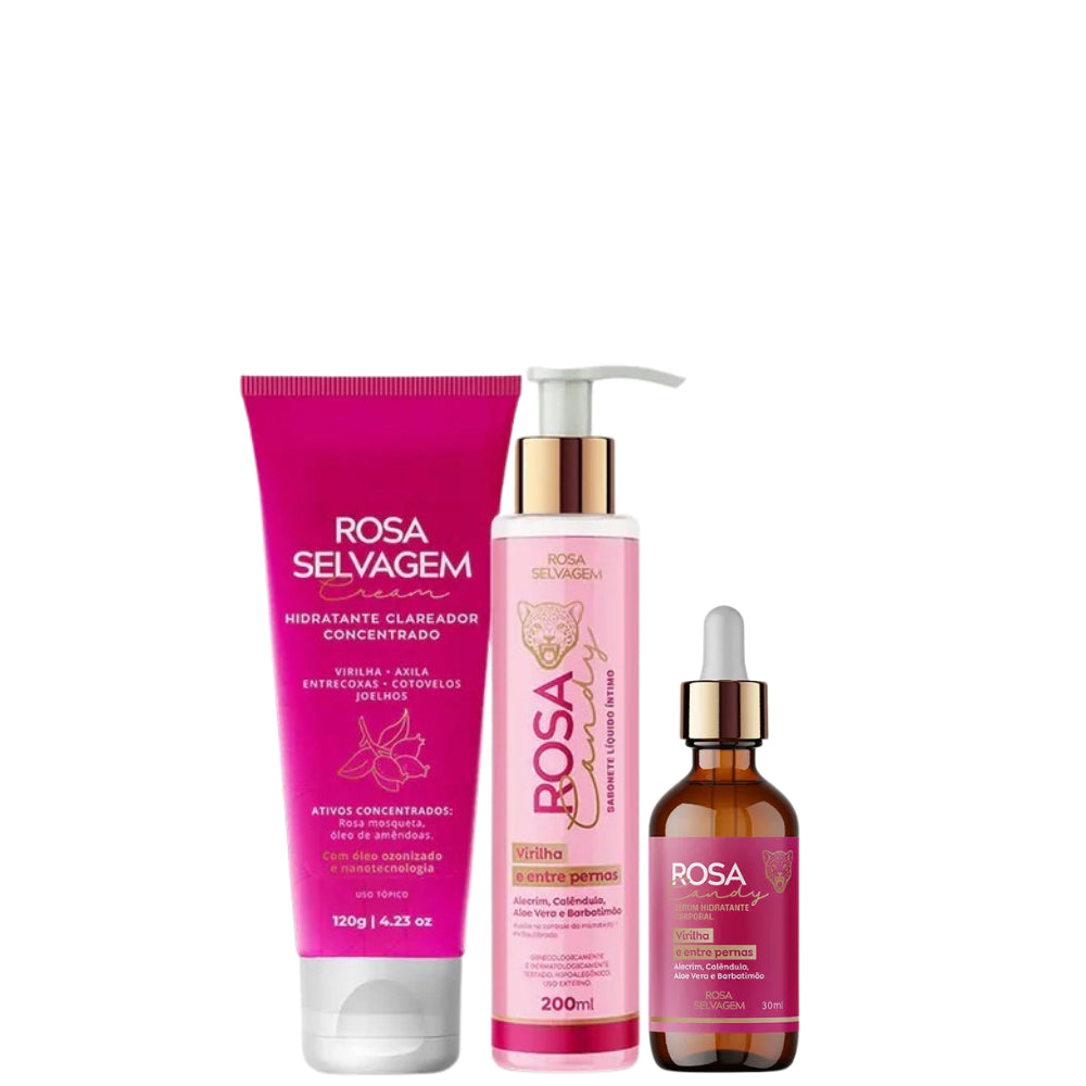 KIT ROSA CANDY - CLAREAMENTO ÍNTIMO + ROSA CREAM