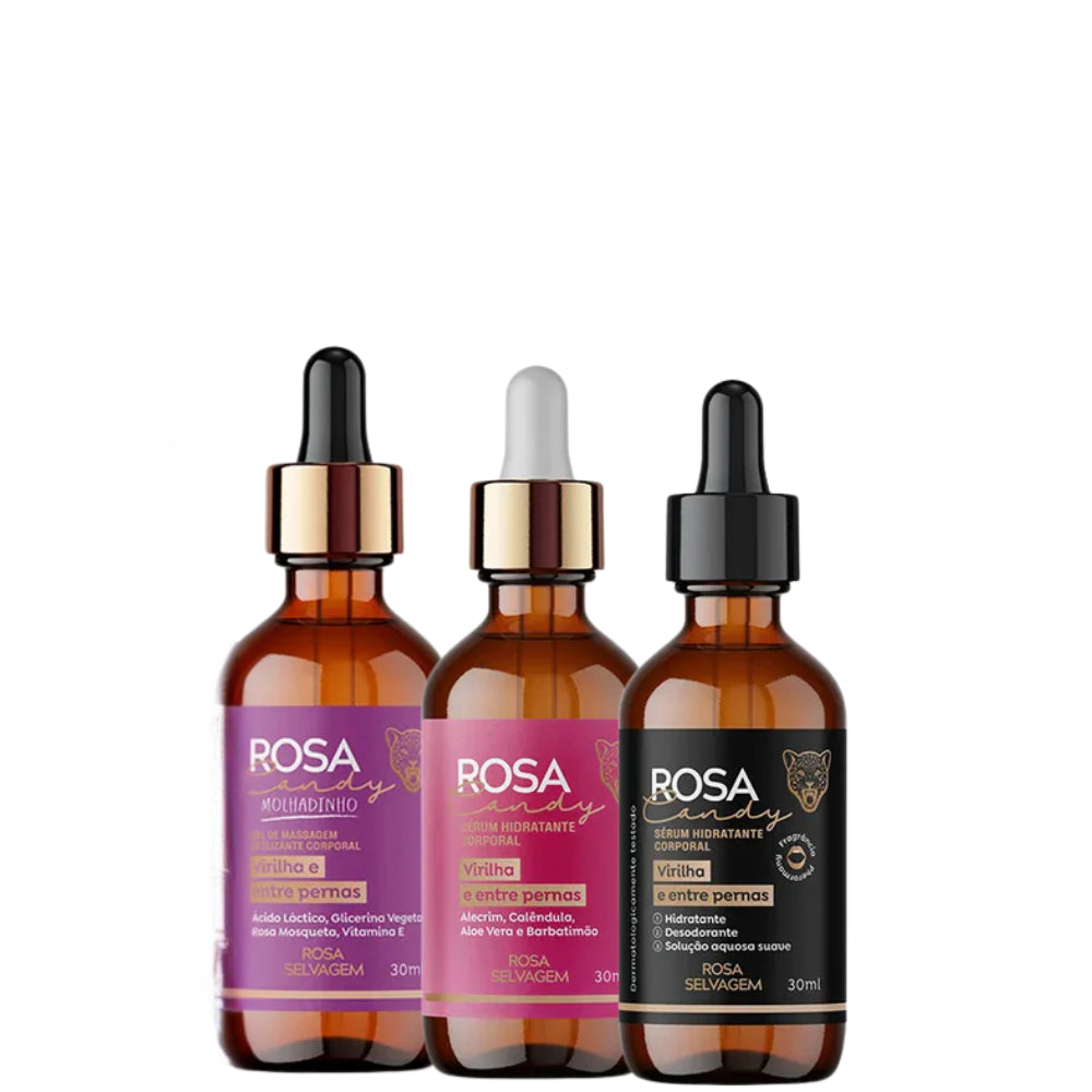 KIT ROSA SELVAGEM ROSA CANDY: TRIO CLÍMAX