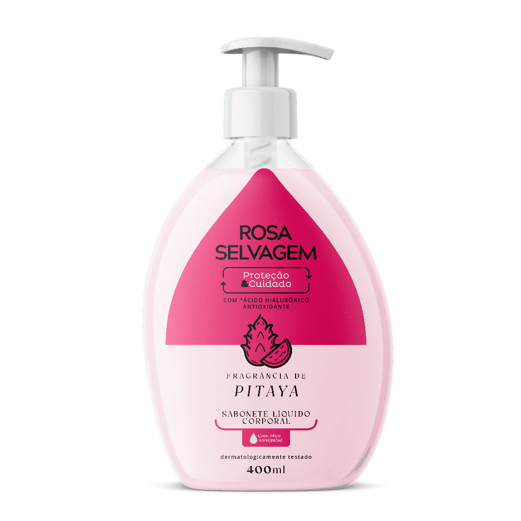 Sabonete Líquido Corporal Pitaya Rosa Selvagem 400ml