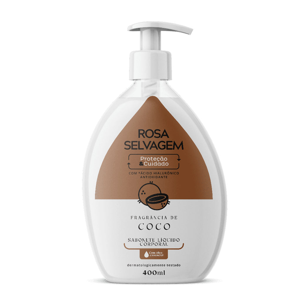 Sabonete Líquido Corporal Coco Rosa Selvagem 400ml