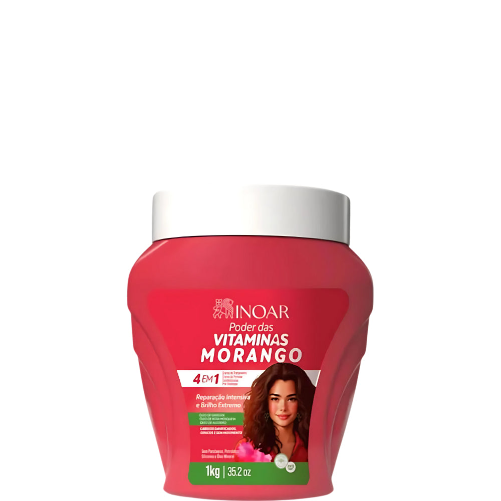 Inoar Poder das Vitaminas Morango 1kg