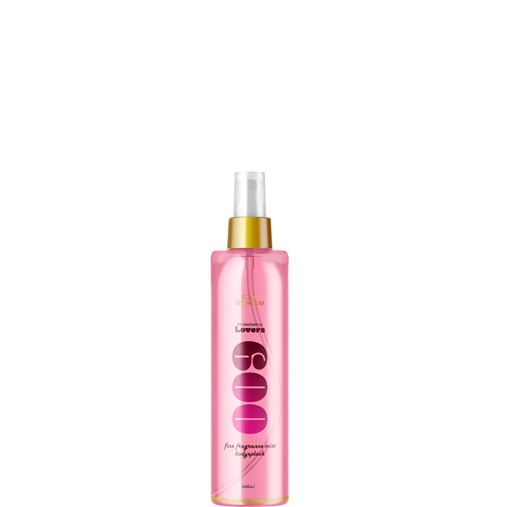 Rosa Selvagem Body Splash Rosa Lovers Strawberry 200ml