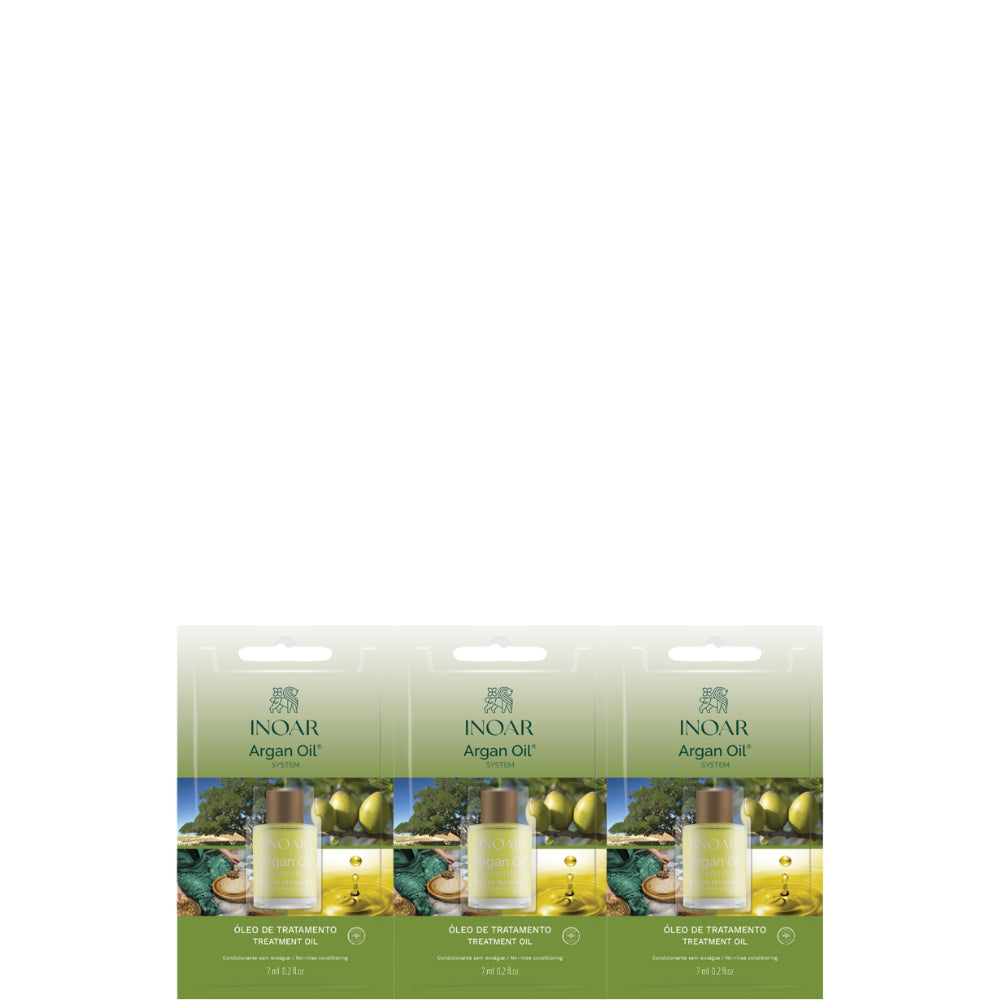 Óleo Inoar Argan Oil 3 Unidades De 7ml Cada
