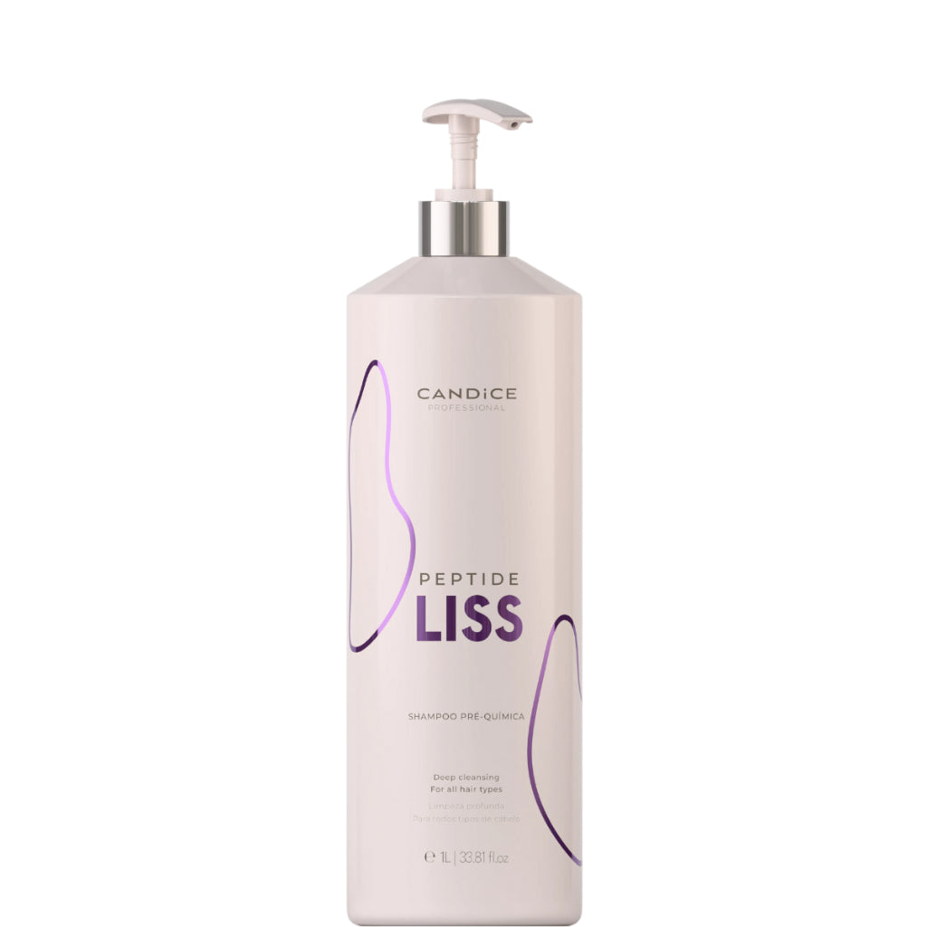 Candice Professional Peptide Liss Shampoo Pré-Química 1L
