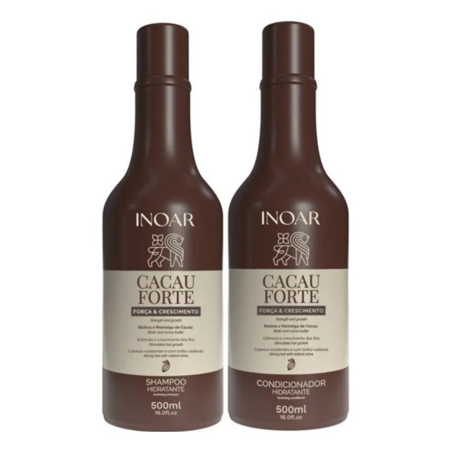 Inoar Kit Cacau Forte Shampoo E Condicionador 500ml