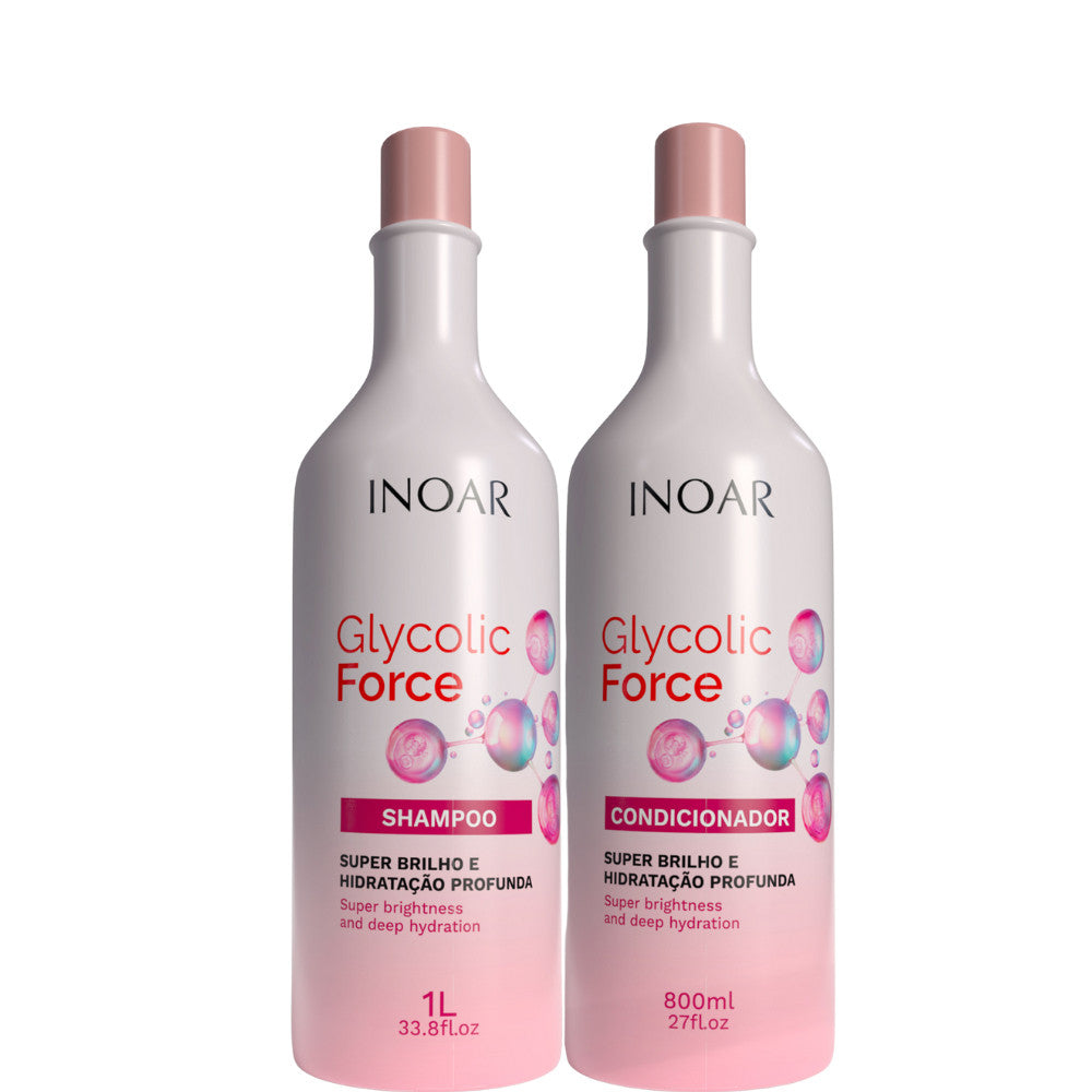 KIT INOAR GLYCOLIC FORCE SH LT + COND 800ML