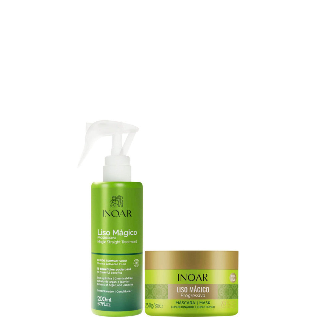Inoar Liso Magico Fluido Termo Ativado 200ml + Máscara 250g