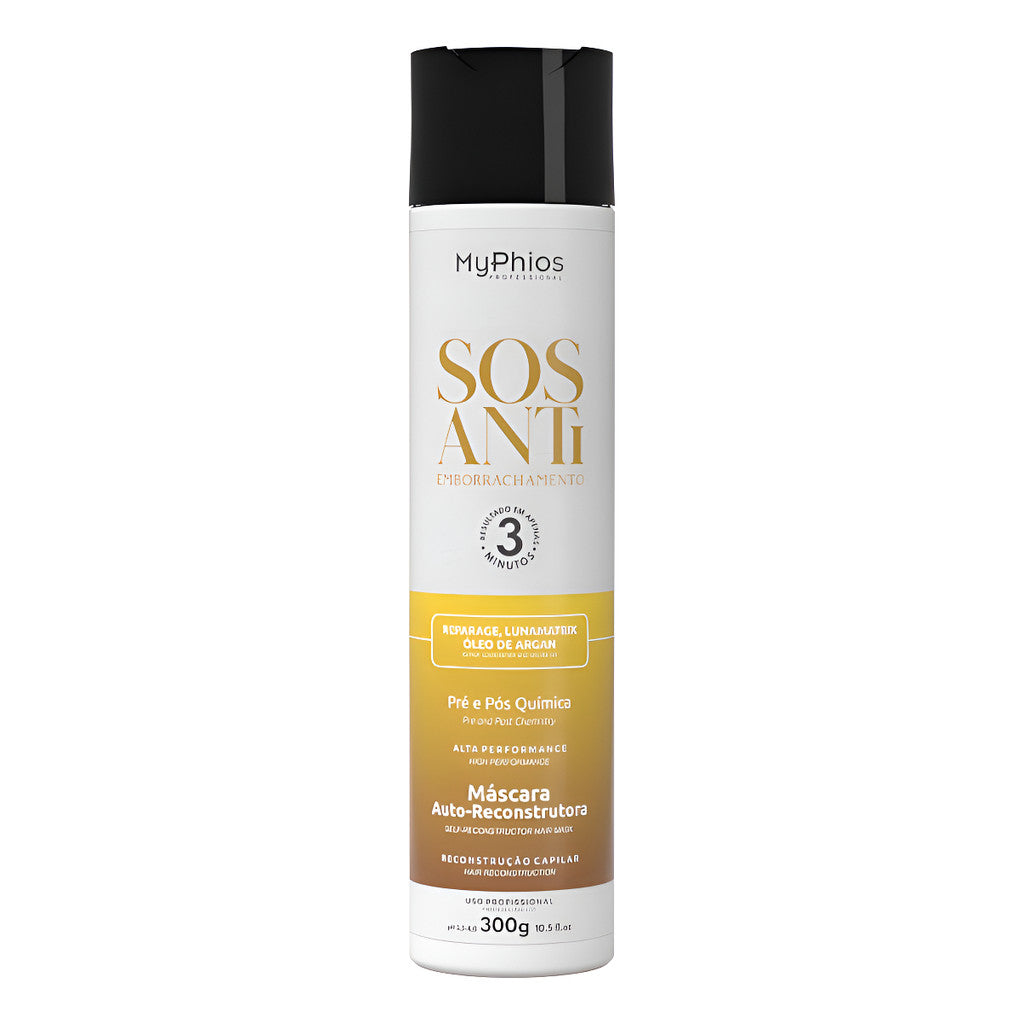 Máscara Reconstrutora Sos Antiemborrachamento 300ml Myphios