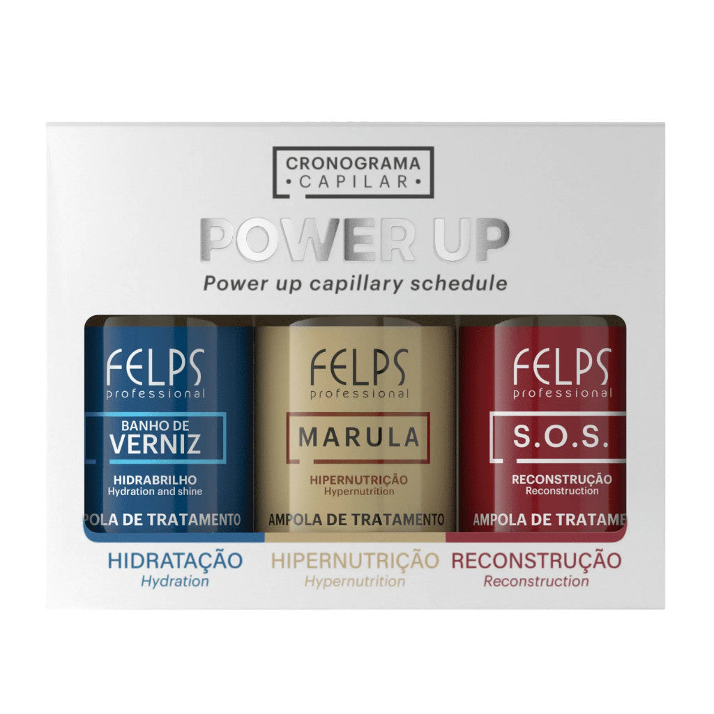 FELPS CRONOGRAMA CAPILAR AMPOLAS POWER UP 3X15ML