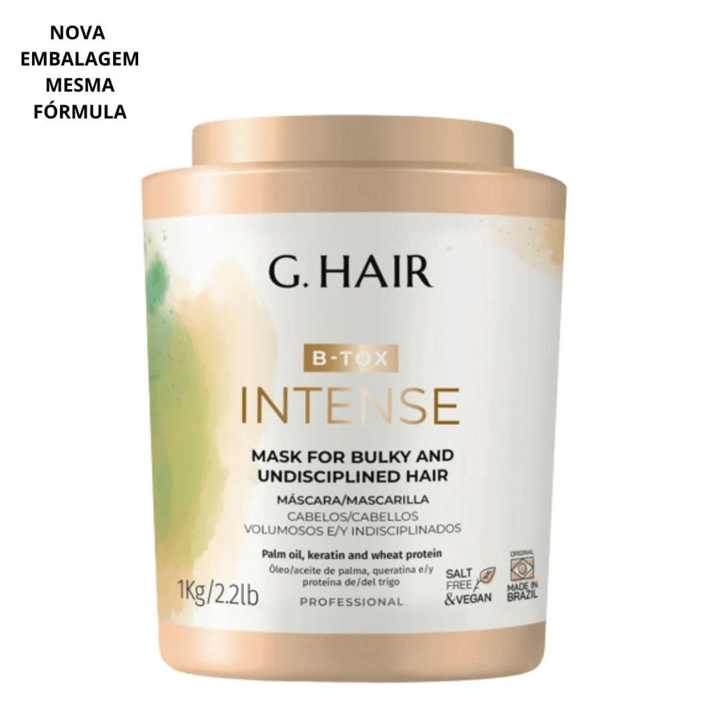 G.HAIR B-TOX TRATAMENTO MÁSCARA INTENSE CAPILAR - 1KG