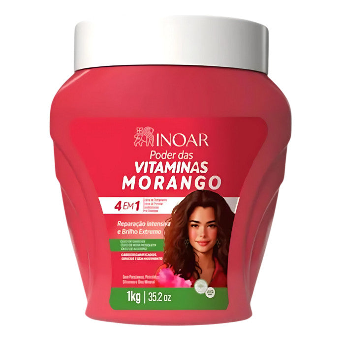 Inoar Creme Poder Das Vitaminas Morango 1kg