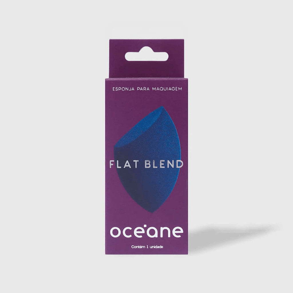OCE'ANE ESPONJA DE MAQUIAGEM - FLAT BLEND AZUL