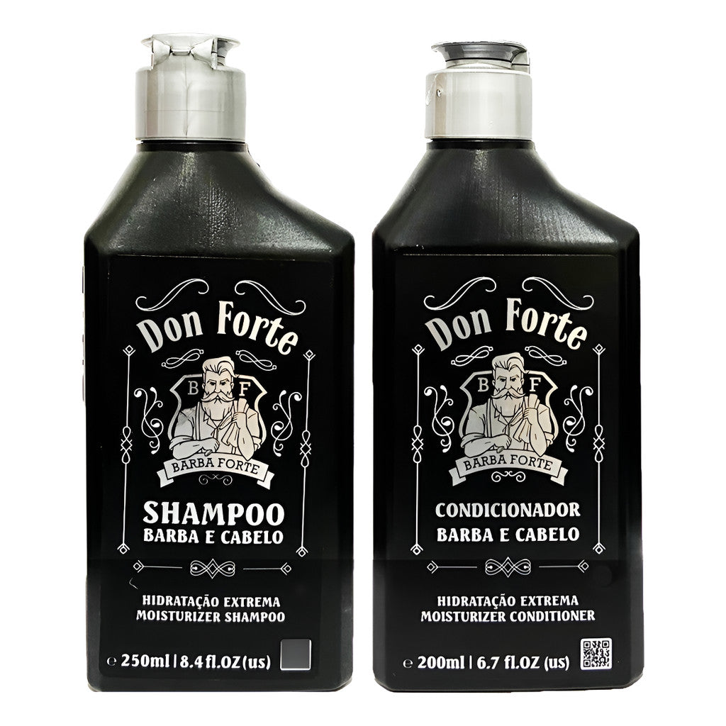 Kit Barba Forte Don Forte Shampoo 250ml+condicionador 200ml