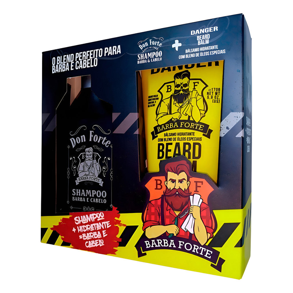 Kit Shampoo Don Juan 250ml + Balm Danger 170g Barba Forte