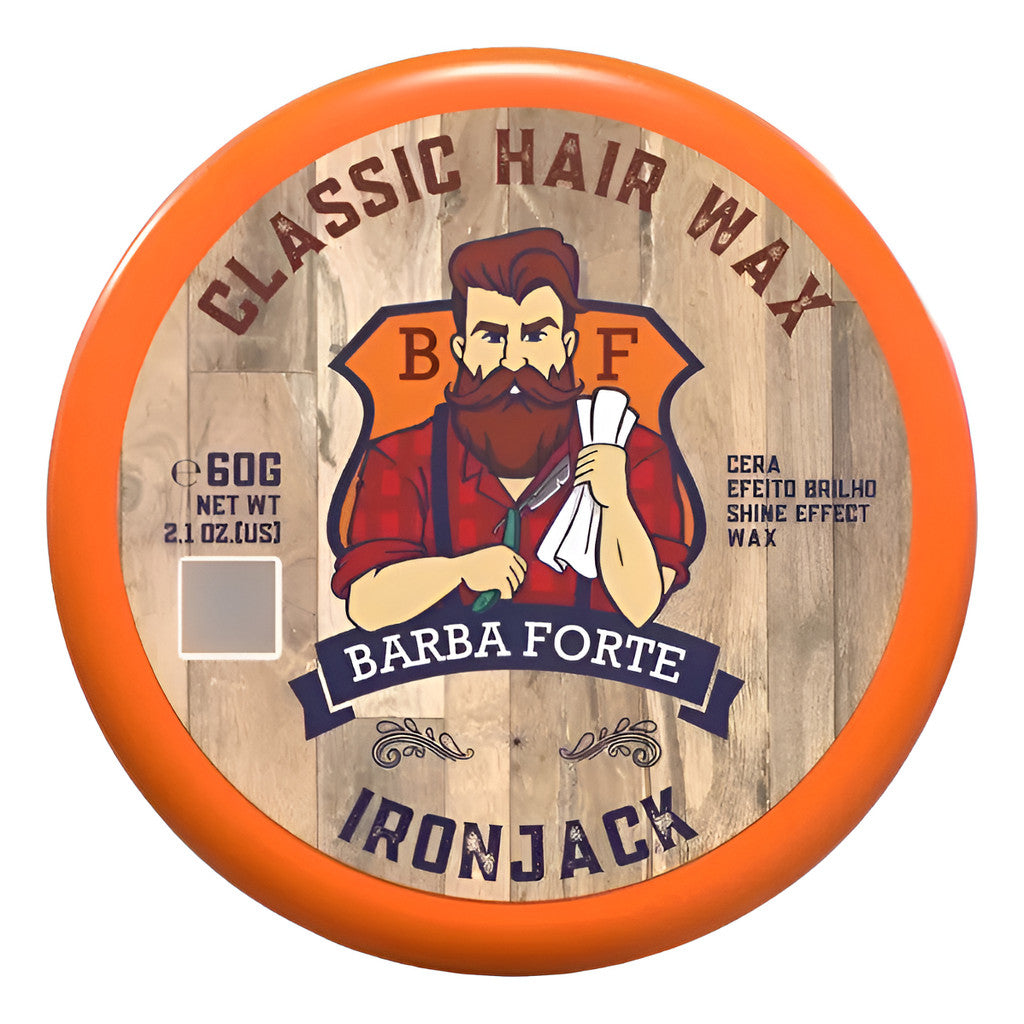 Barba Forte Ironjack Cera Efeito Brilho 60g