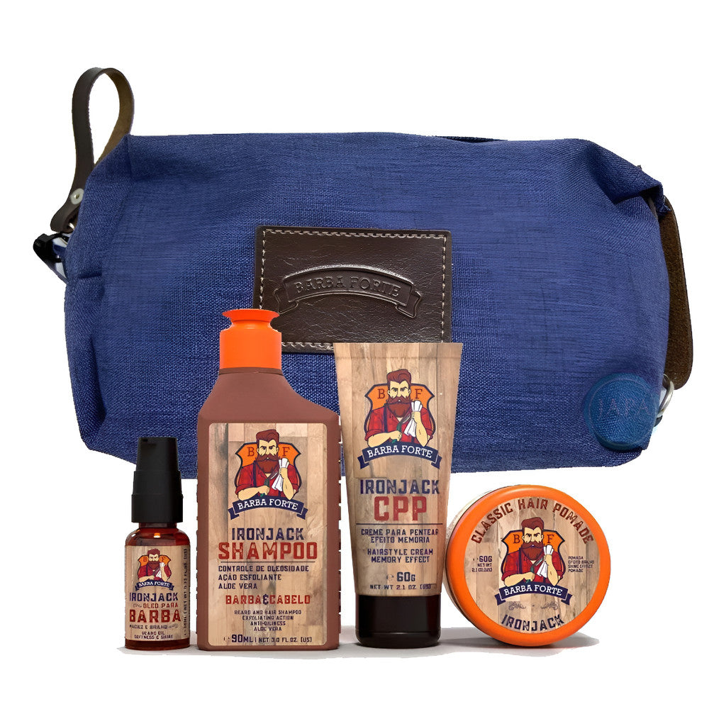 Barba Forte Iron Jack 4 Unidades (kit Viagem)