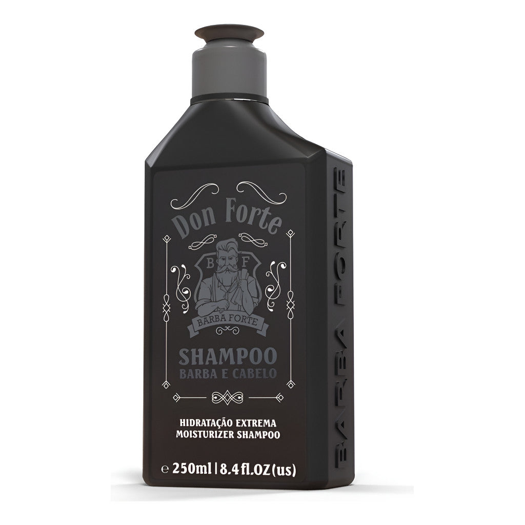 Shampoo Barba Cabelo Hidratação Extrema 250ml Barba Forte