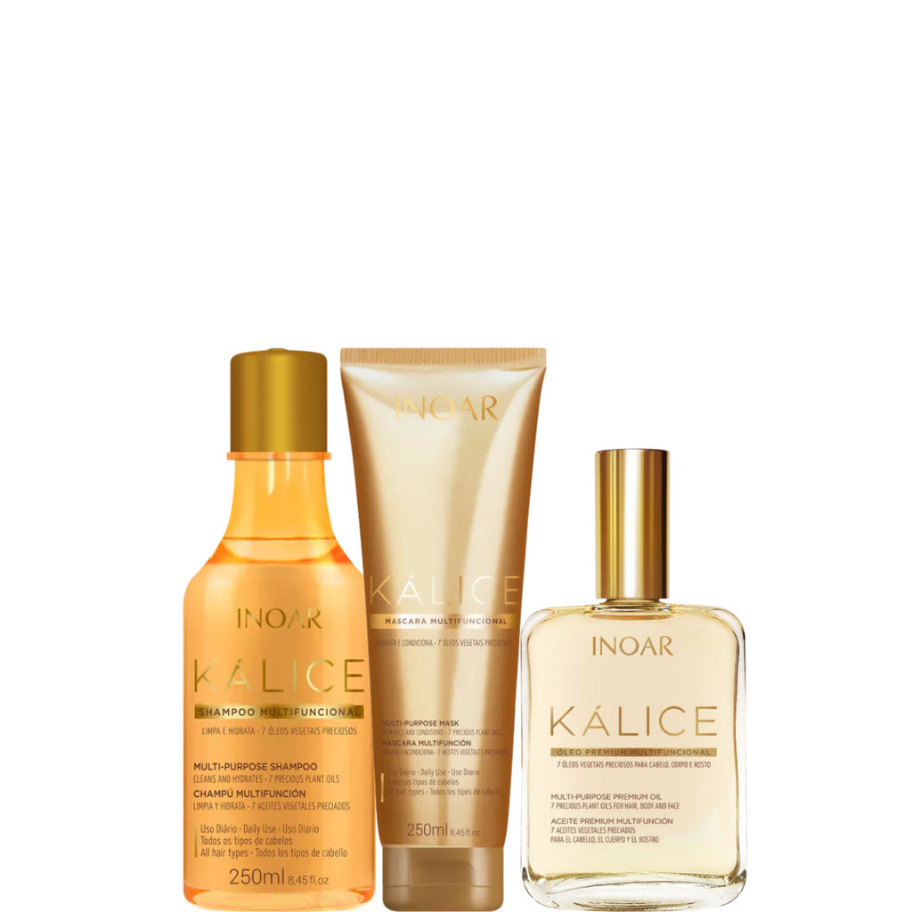 Kálice Kit Completo Inoar Shampoo + Máscara + Óleo Premium
