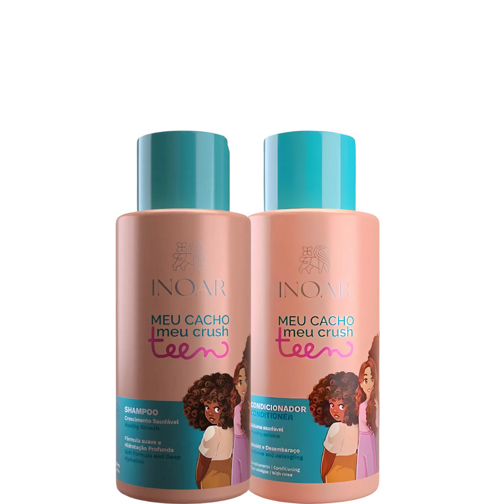 Kit Shampoo E Condicionador Inoar Meu Cacho Meu Crush Teen