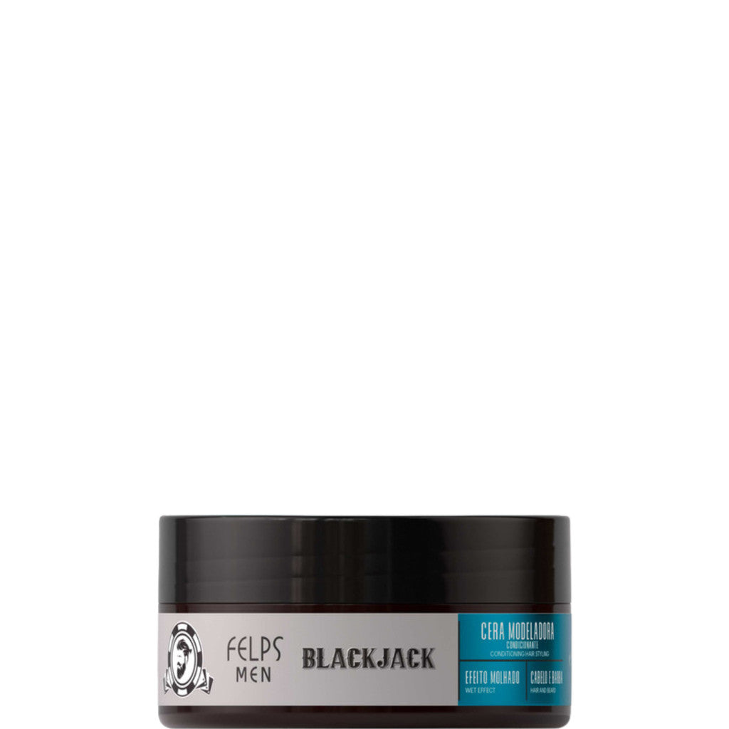 Cera Modeladora Efeito Molhado Black Jack Felps Men - 120g