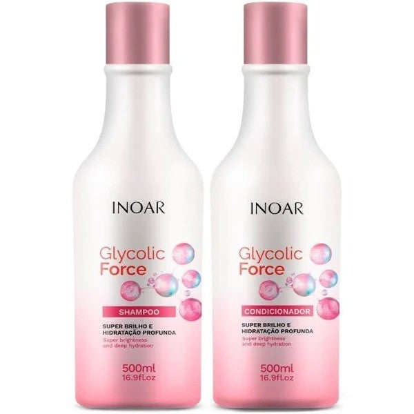 Kit Inoar Glycolic Force Shampoo 500ml+Condicionador 500ml