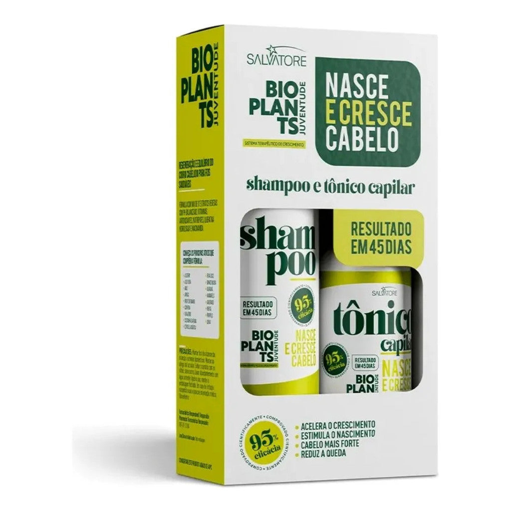Kit Bioplants Nasce E Cresce Cabelos 120 Ml Salvatore SB